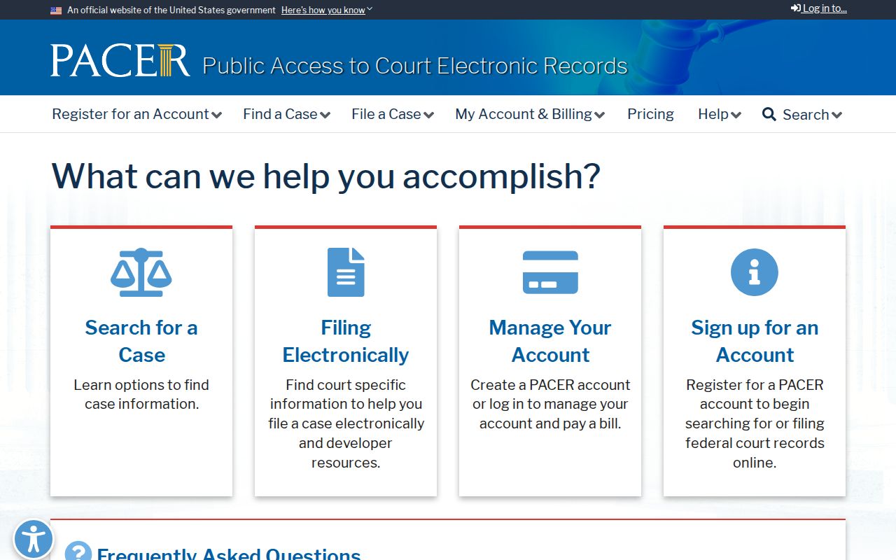 Middleton criminal history federal court records through PACER