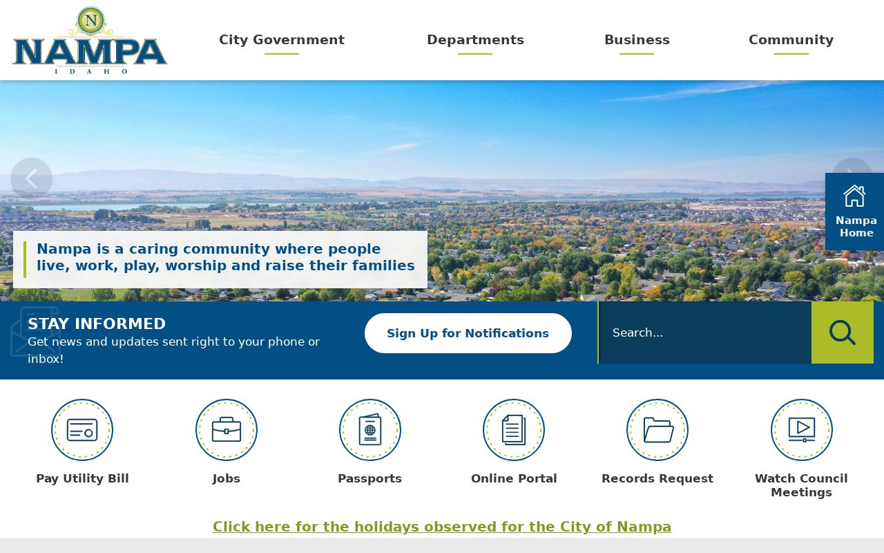 Nampa criminal history and official city records website